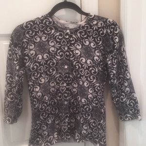 Black and white sweater